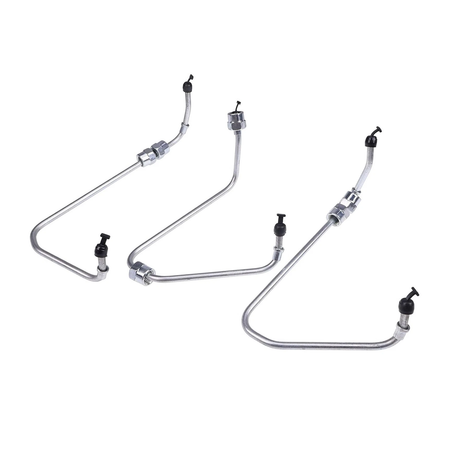 Fuel Injector Pipe Set for Kubota Engine V1702 Bobcat Skid Steer Loader 645 743 - KUDUPARTS