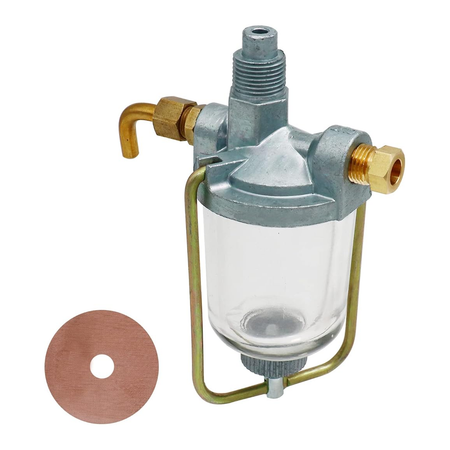 Fuel Sediment Bowl Assembly 370832R91 for CASE Tractor 856 756 706 826 656 FARMALL M H MD - KUDUPARTS