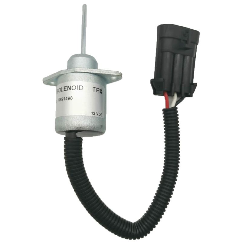 Fuel Shut Off Solenoid 6691498 for Bobcat Skid Steer S510 S530 T110 T140 T180 T190 S150 with 1 Year Warranty