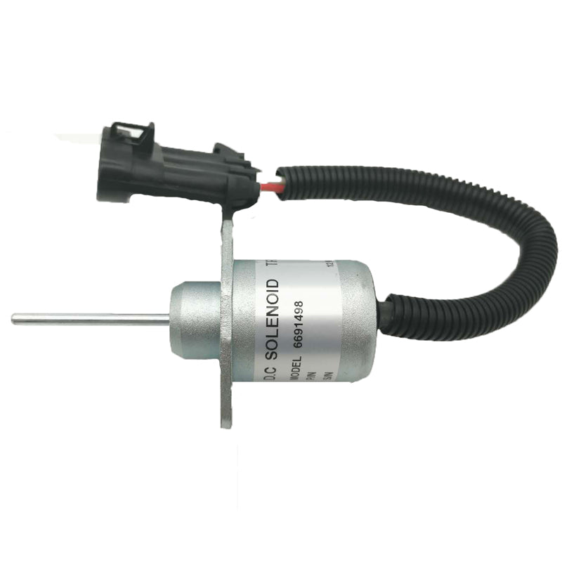 Fuel Shut Off Solenoid 6691498 for Bobcat Skid Steer S510 S530 T110 T140 T180 T190 S150 with 1 Year Warranty