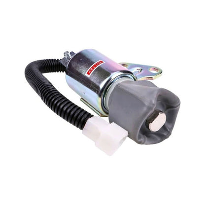 Solenoide de corte de combustible KT1G386-6001-2 para motor Komatsu 3D67E-1A-5A 3D67E-2A Excavadora PC14R-2 PC14R-3 PC16R-2 PC16R-3 PC18MR-3
