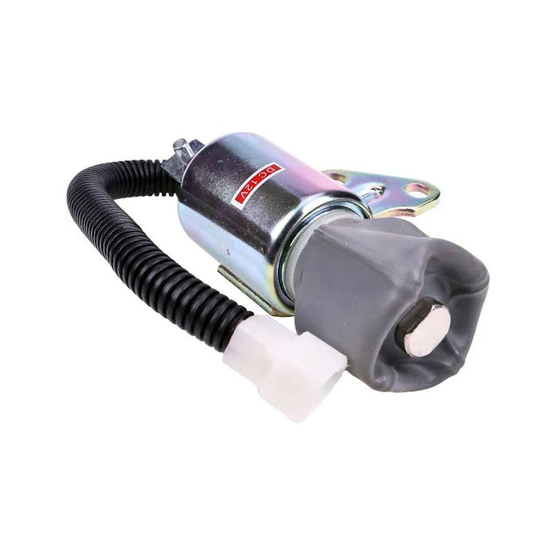 Fuel Shut Off Solenoid KT1G386-6001-2 for Komatsu Engine 3D67E-1A-5A 3D67E-2A Excavator PC14R-2 PC14R-3 PC16R-2 PC16R-3 PC18MR-3 - KUDUPARTS