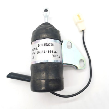 Fuel Shutoff Solenoid 16851-60015 for Bobcat 453 Kubota Utility Vehicle RTV900 Ship to US