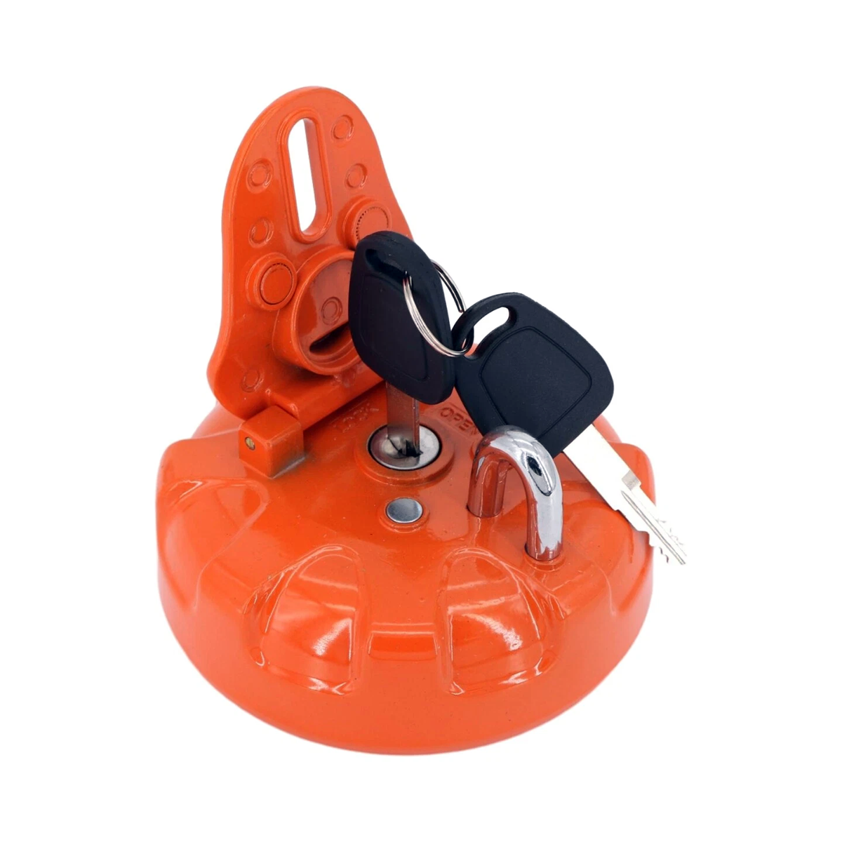Fuel Tank Cap D100 K1004166 With 2 Keys for Daewoo Doosan DX140LC DX140W DX160W DX160LC DX180LC DX255LC - KUDUPARTS