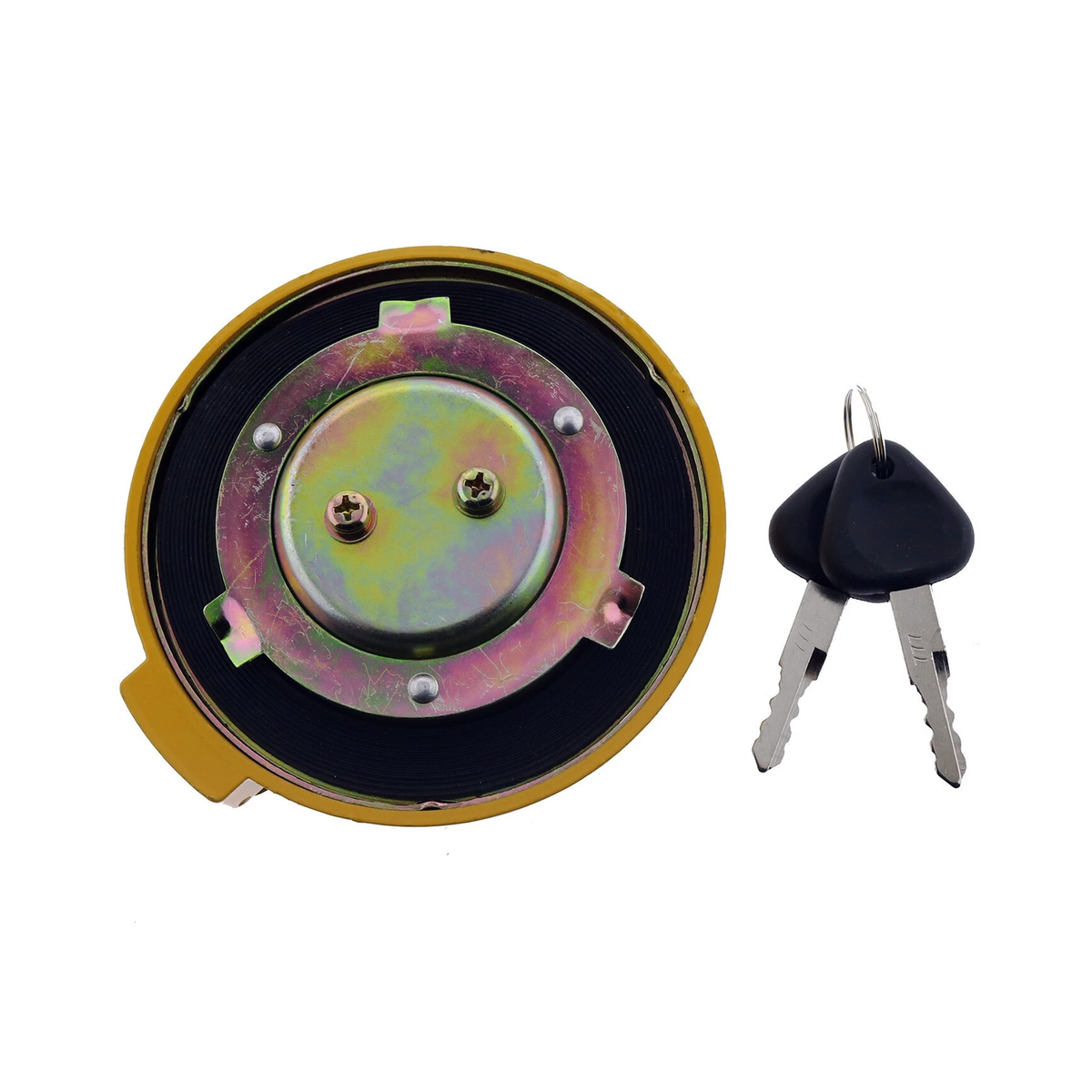 Fuel Tank Cap VOE14528922 with 2 Keys for Volvo Excavator EC140B EC160B EC180B EC240B EC290B EC700B EC460B EC360B EC330B - KUDUPARTS
