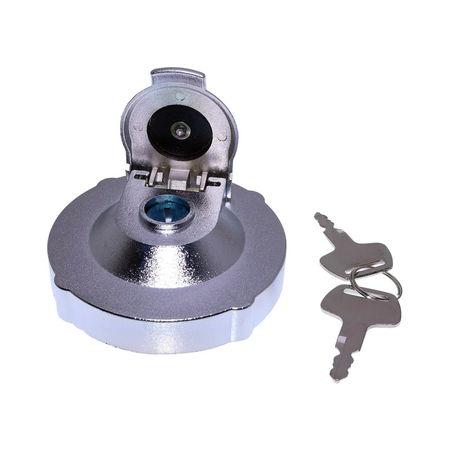 Fuel Tank Cap With Key 15521-01200 for Takeuchi TL126 TL120 TL126 TL130 TL140 TL150 TL220 - KUDUPARTS