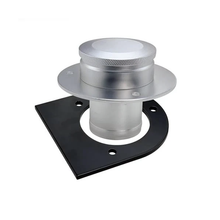 Fuel Tank Filler Neck With Billet Aluminum Gas Cap & Weld-On Steel Mount Bracket 17-2530 for 2" Connection Straight Hose