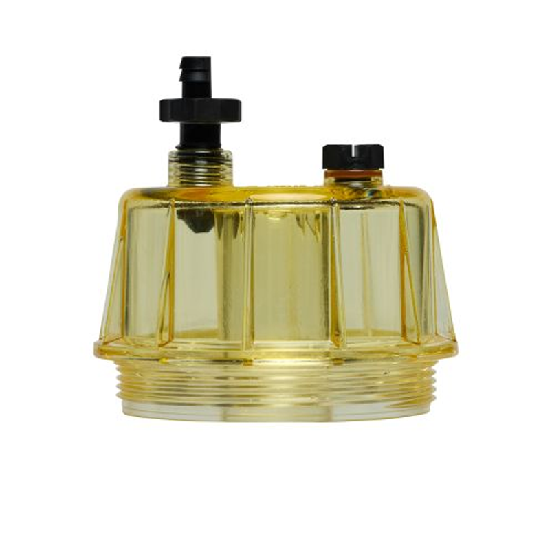 Séparateur eau/carburant à cuve transparente 129-0375 pour pelles hydrauliques Caterpillar CAT 5110B, 345B, 365B, 385B et camions 725, 730, 735, 740, D350E, D400E, 771D et 775D.