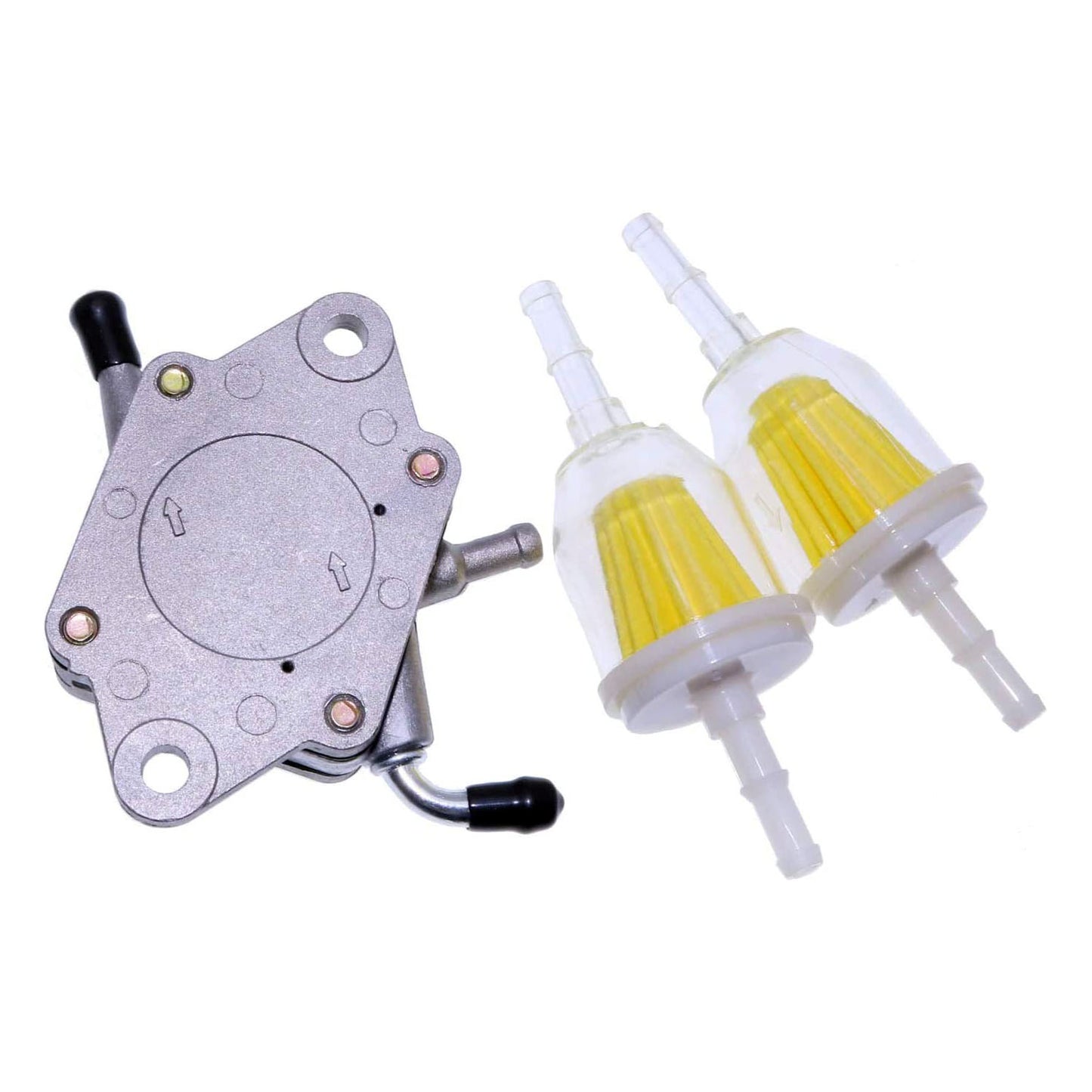 Fuel Pump Kit with Fuel Filters AM109212 AM106164 AM101074 49040-2066 Compatible with John Deere JD Gator AMT600 4x2 GT242 RX95 SX95 112L 130 LX172 180 Kawasaki Engine FC540 FC420V