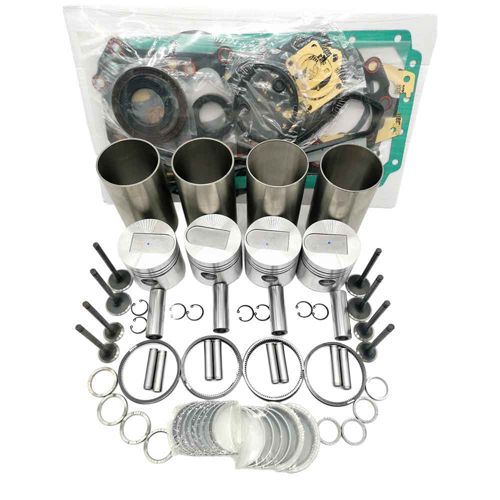 Gasket Set+Piston+Ring+Bearings+Washer for Mitsubishi 4DQ5 FD10 FD15 Forklift