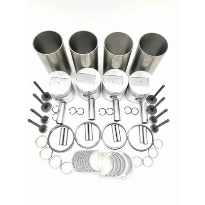 Gasket Set+Piston+Ring+Bearings+Washer for Mitsubishi 4DQ5 FD10 FD15 Forklift