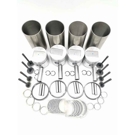 Gasket Set+Piston+Ring+Bearings+Washer for Mitsubishi 4DQ5 FD10 FD15 Forklift