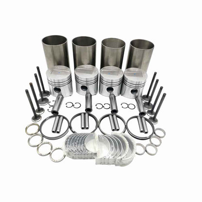 Gasket Set+Piston+Ring+Bearings+Washer for Mitsubishi 4DQ5 FD10 FD15 Forklift