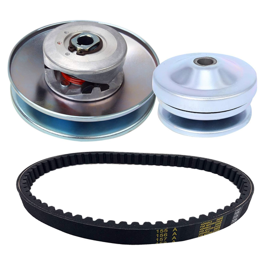 Go Kart Torque Converter Kit 40 Series Converter Driven 3/4" Clutch Pulley REP Comet 40D with 1" Bore CVT Belt 203785A 203785 12346 - KUDUPARTS