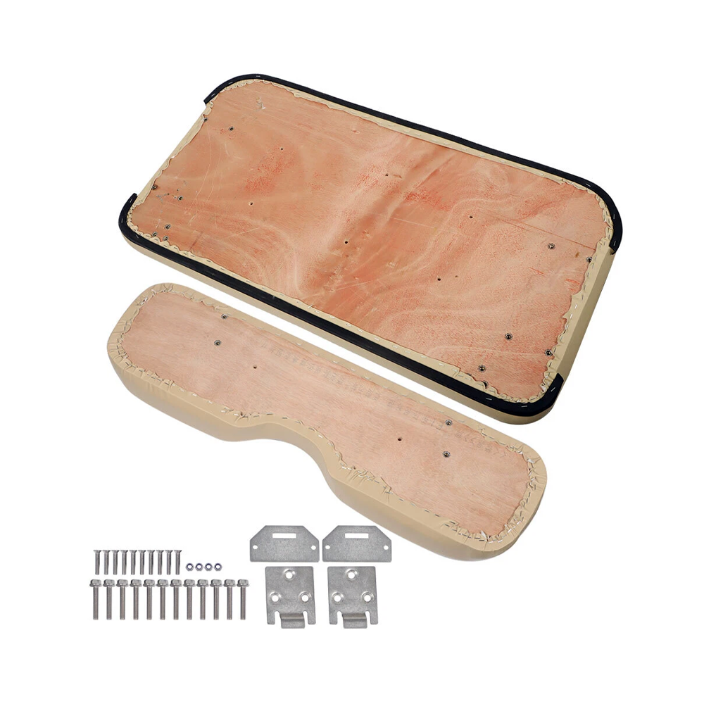 Golf Cart Seat Cushion Set for Front Seat Lean Back & Bottom with Mounting Hardware & Hinge for E-Z-GO Medalist TXT 1994-2013