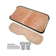 Golf Cart Seat Cushion Set for Front Seat Lean Back & Bottom with Mounting Hardware & Hinge for E-Z-GO Medalist TXT 1994-2013