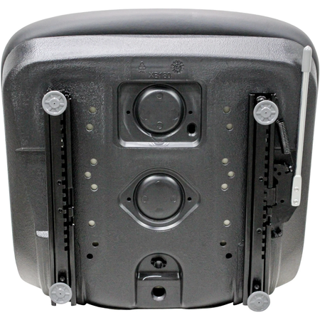 Gray Vinyl Seat Assembly 86591379 87019259 86504595 for New Holland L140 L150 L160 L170 L555 L565 L781 L783 L785 L865 LS140 LS150 LS160 LS170 - KUDUPARTS