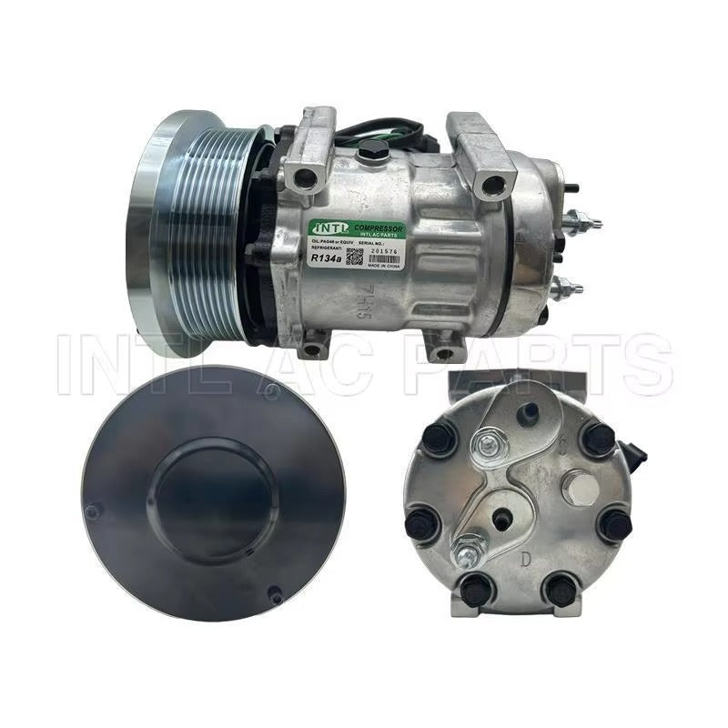 SD7H15 A/C Compressor 320-1291 for Caterpillar CAT Excavator M314F M315F M316F M317F M318F M320F M322F M323F - KUDUPARTS