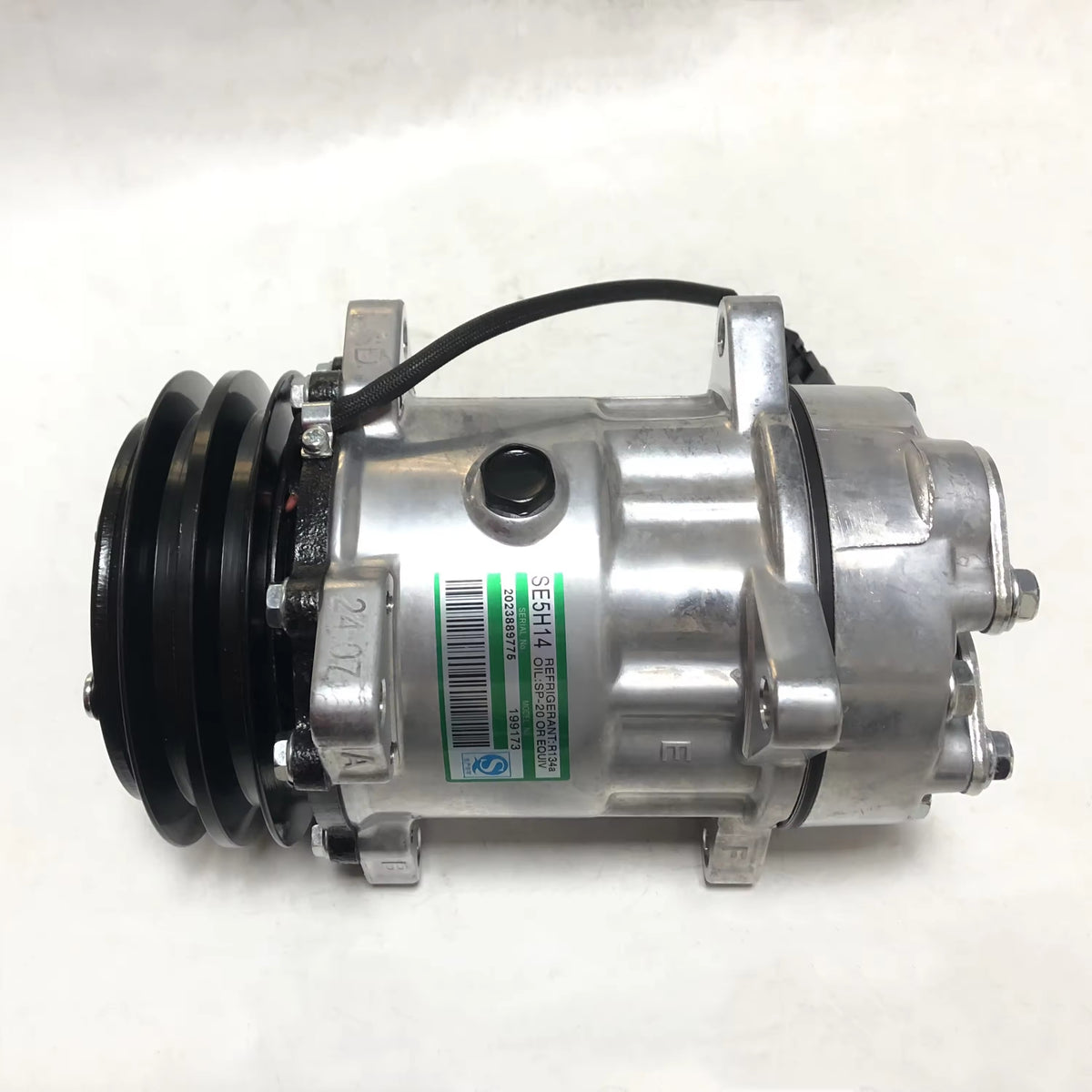 10PA17C 12V 1PK A/C Compressor RE55422 TY6784 SE501468 for John Deere Engine 4045 6068 Tractor 4560 4760 7610 7810 8110 8210 8310 8410 9120 9420 9620 - KUDUPARTS
