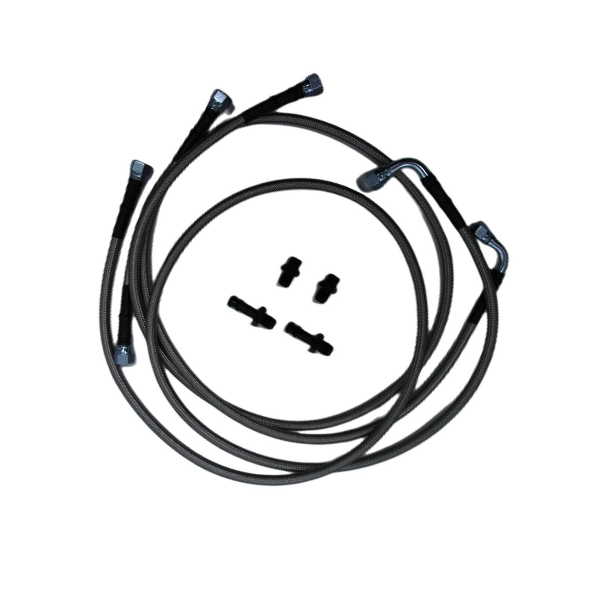 Heavy Duty Transmission Cooler Hose Line Kit for 2003-2007 Cummins 47RE 48RE Dodge Pickup Truck Ram 2500 3500 - KUDUPARTS