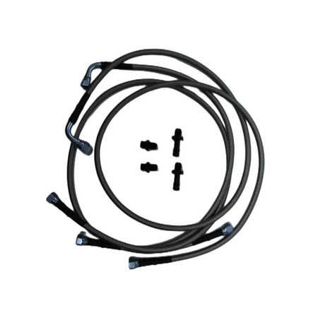 Heavy Duty Transmission Cooler Hose Line Kit for 2003-2007 Cummins 47RE 48RE Dodge Pickup Truck Ram 2500 3500 - KUDUPARTS