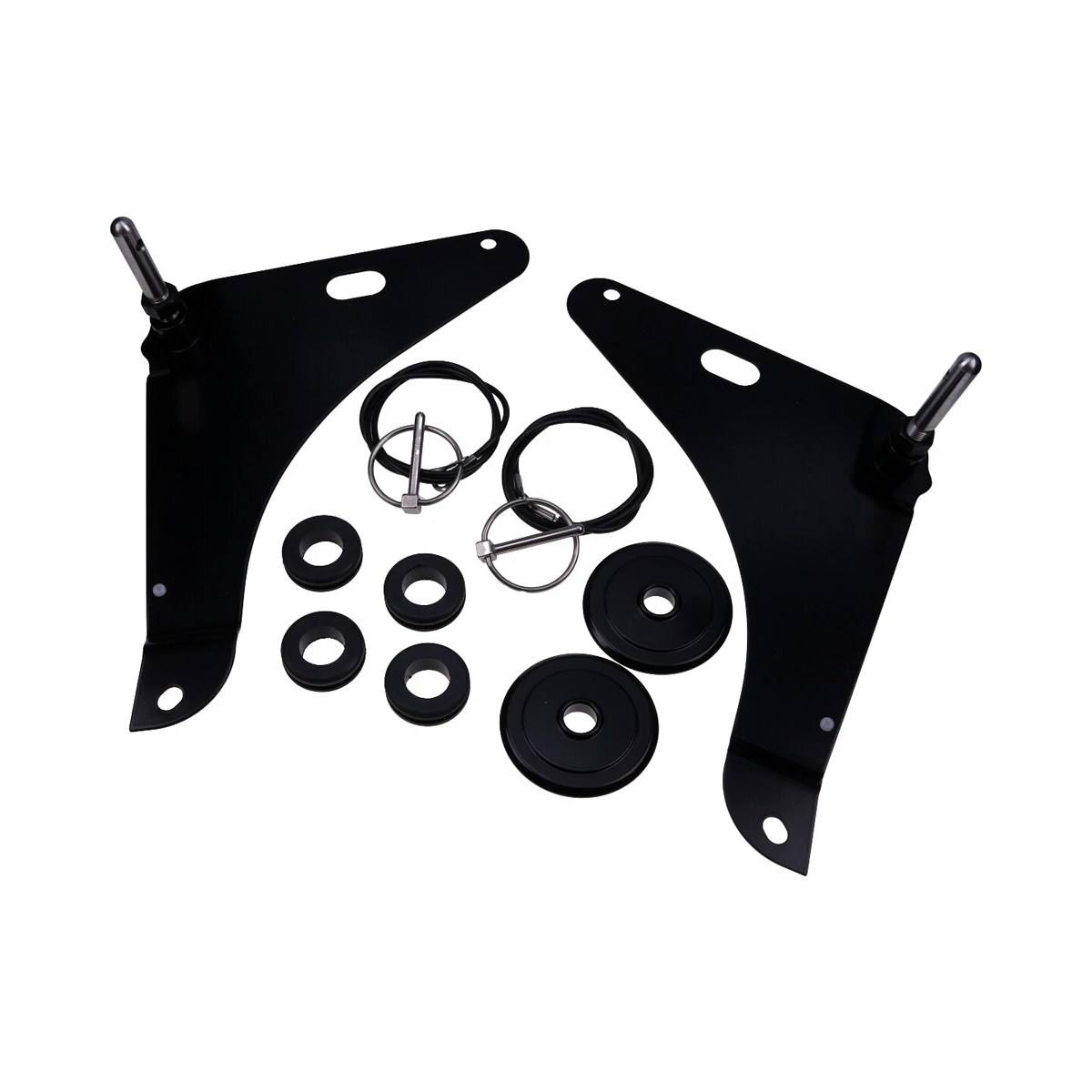 Hood Pin Kit Black 82214260AC P5155755 for Dodge Challenger