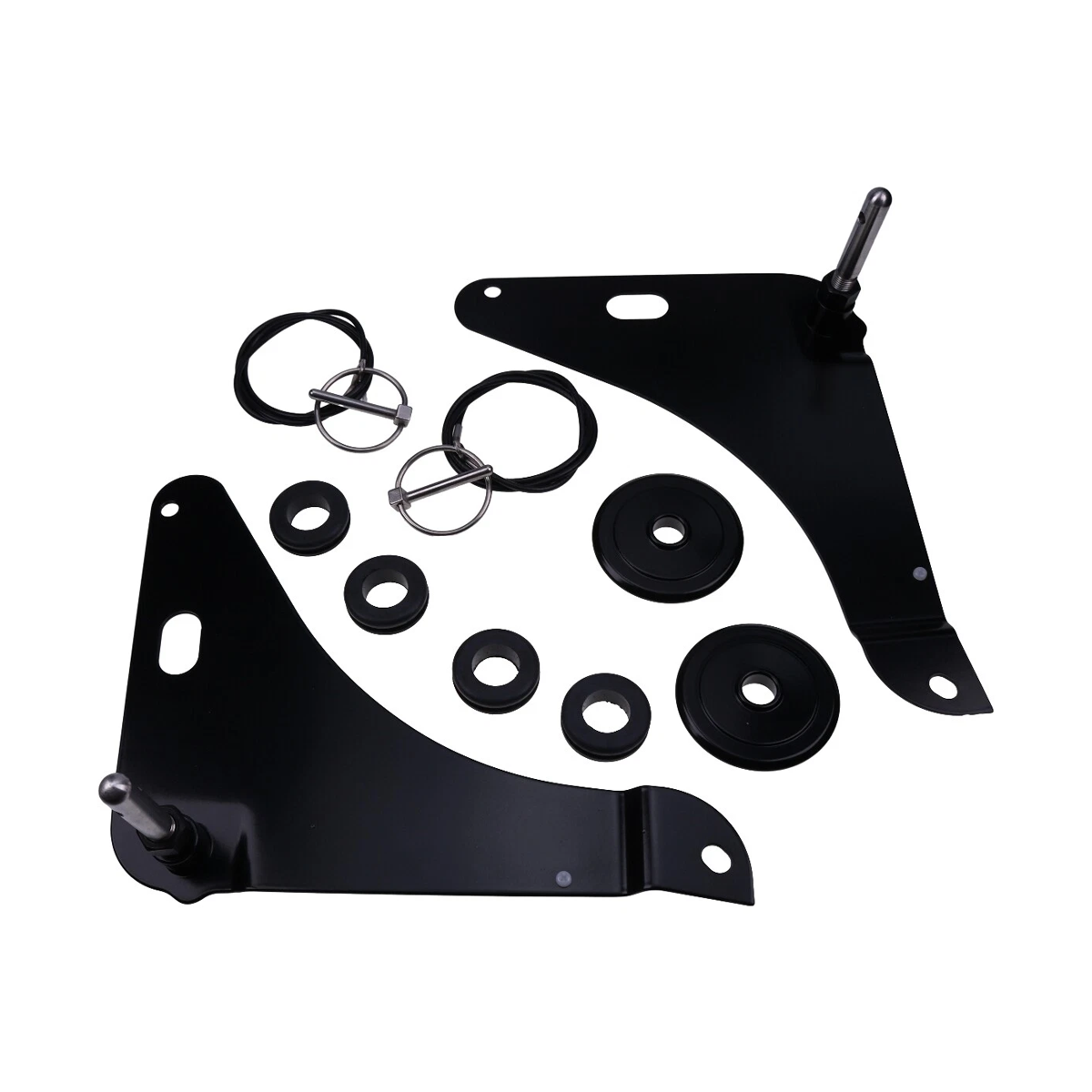 Hood Pin Kit Black 82214260AC P5155755 for Dodge Challenger - KUDUPARTS