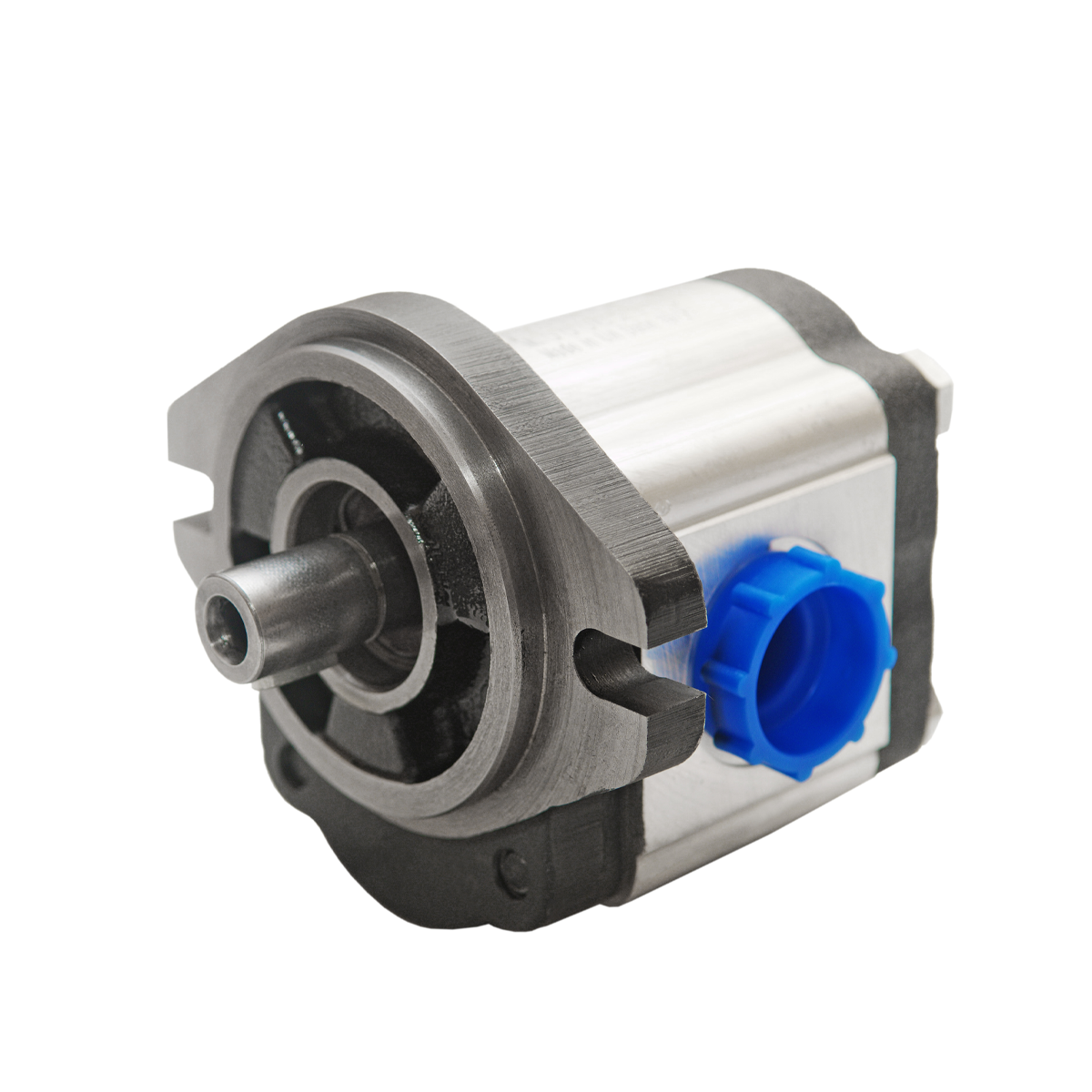 Bomba hidráulica de engranajes, SAE A-2, pernos CCW, brida de hierro fundido, 1-4 GPM CID, eje con chaveta de 0,27 3/4", CI34K-A02-027L