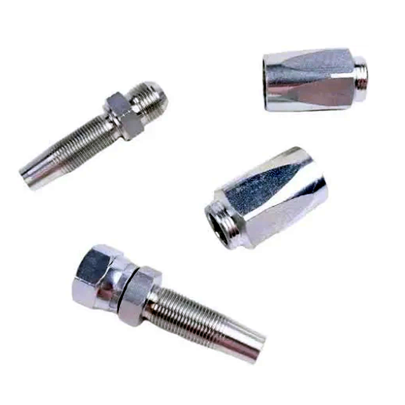 Hydraulic Hose Repair Kit 1/4 3/8 1/2 ID 2-Wire Hose Reusable Field Repair Fitting