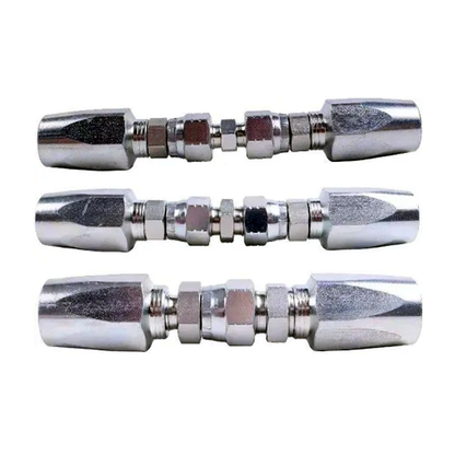 Hydraulic Hose Repair Kit 1/4 3/8 1/2 ID 2-Wire Hose Reusable Field Repair Fitting