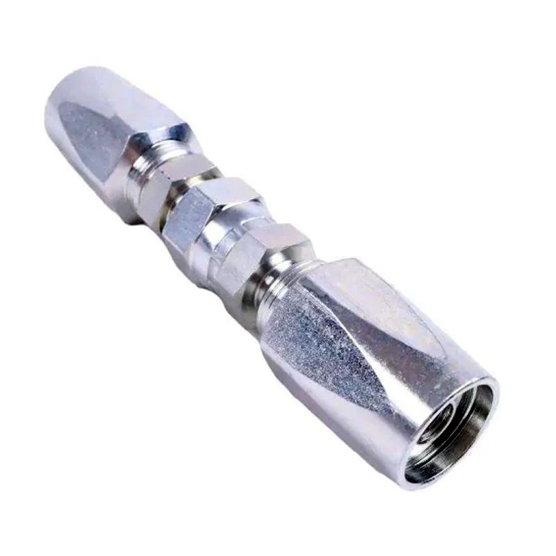 Hydraulic Hose Repair Kit 1/4 3/8 1/2 ID 2-Wire Hose Reusable Field Repair Fitting