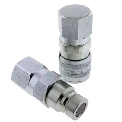 Hydraulic Male & Female Flat Face Coupler Kit AT312470 KV14216 for John Deere 110 240 250 260 270 315 317 320 325 328 332 410G 310G 320D 318D 310SG