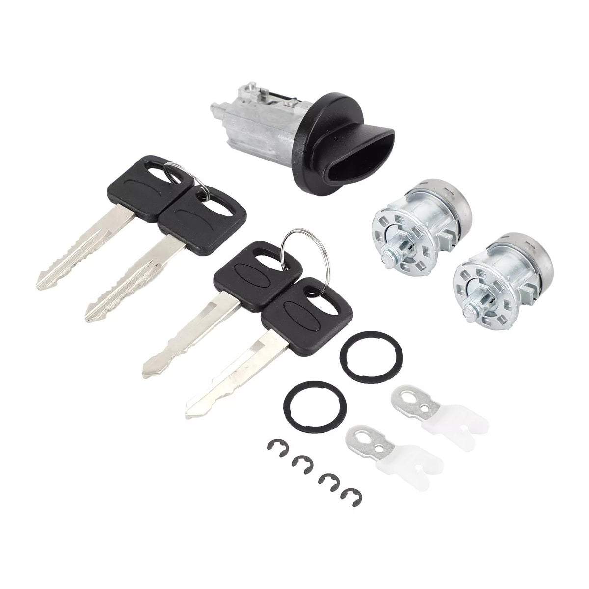 Ignition & Door Lock Cylinder With 4 Keys 703362 for Ford F150 F250 F350 F450 - KUDUPARTS