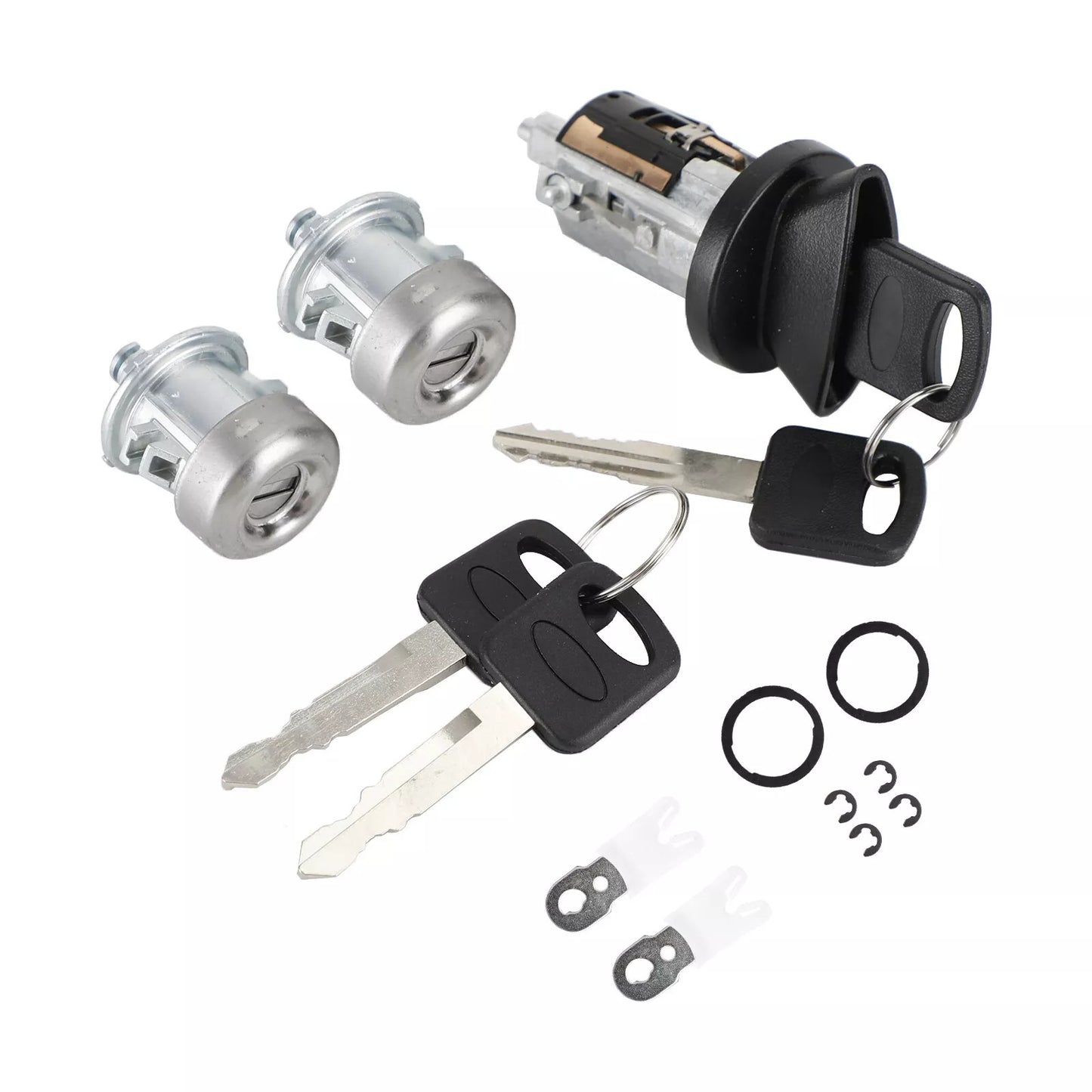 Cilindro de encendido y cerradura de puerta con 4 llaves 703362 para Ford F150 F250 F350 F450