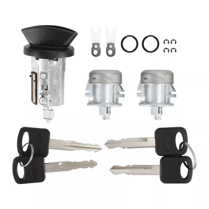 Cilindro de encendido y cerradura de puerta con 4 llaves 703362 para Ford F150 F250 F350 F450