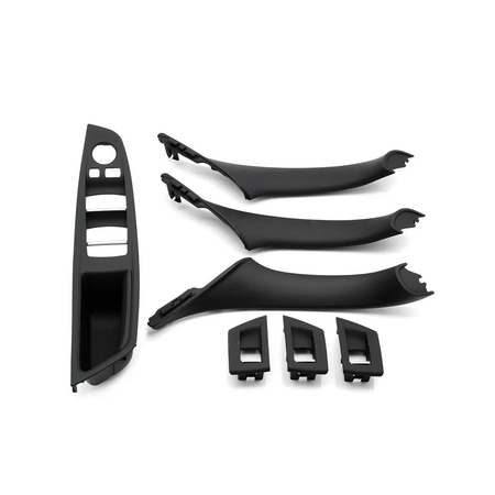Inner Door Panel Handle Pull Trim Cover Set 51417225873 for BMW 520i 525i 528i 530i 535i 535d 2.0L L4 2.5L 3.0L L6 2010-2016 - KUDUPARTS