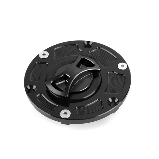 Keyless Fuel Gas Cap RC-266-BLK for 2008-2017 Kawasaki Motorcycle EX250 EX300 Ninja ER250 ER300 - KUDUPARTS