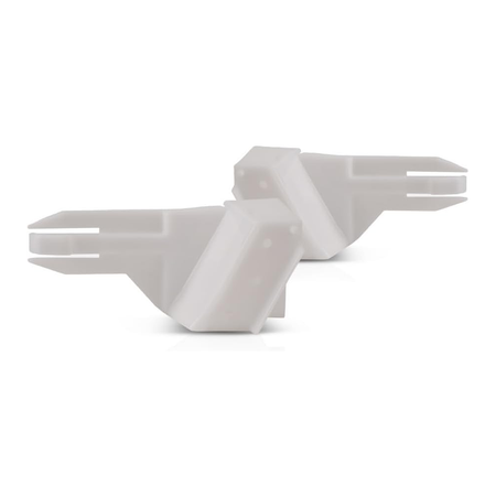 Left & Right Driver Front Bumper Bracket Set 6400A851 6400A852 for Mitsubishi Vehicle Lancer - KUDUPARTS