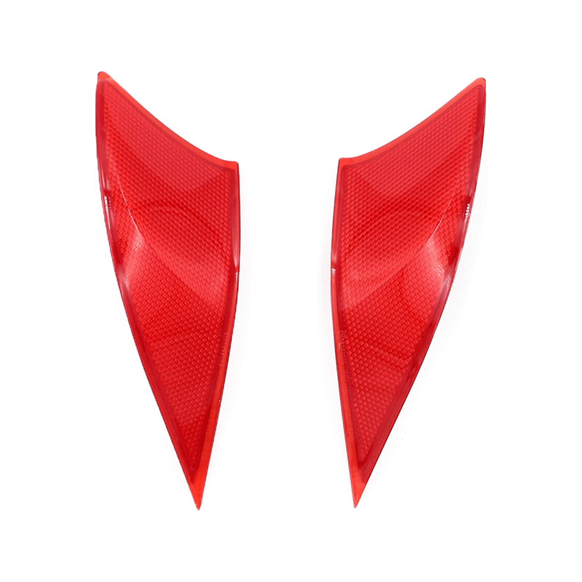 Left & Right Red Rear Bumper Reflector Lenses 81910-53051 81920-53051 for Lexus IS200t IS250 IS350 IS300 2014-2021 - KUDUPARTS