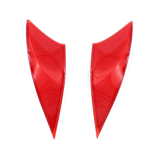 Left & Right Red Rear Bumper Reflector Lenses 81910-53051 81920-53051 for Lexus IS200t IS250 IS350 IS300 2014-2021 - KUDUPARTS