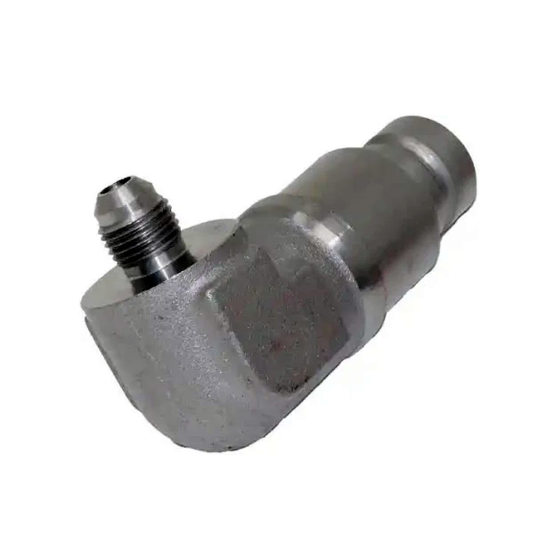 Acoplador macho de cara plana con extremo JIC de 3/8″ y 90 grados 7167304 para Bobcat