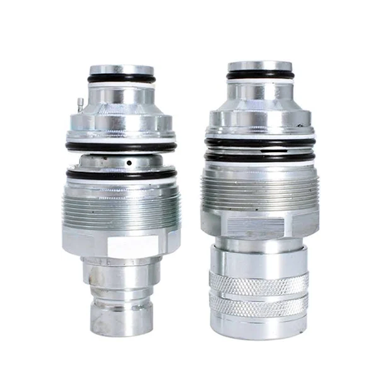 Male & Female Flat Face Coupler Kit 6679837 6680018 for Bobcat 753 763 773 863 864 883 A220 A300 A770 - KUDUPARTS