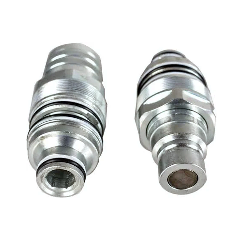 Male & Female Flat Face Coupler Kit 6679837 6680018 for Bobcat 753 763 773 863 864 883 A220 A300 A770