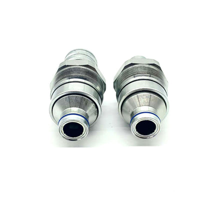 Male & Female Flat Face Coupler Kit 7246799 7246802 for Bobcat S740 S130 S150 S160 S175 S185 S205 S250