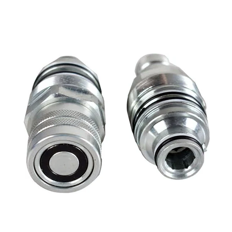 Male & Female Flat Face Coupler Kit 84390117 84390118 for CASE SV185 TV380 SV250 SR130 SV300 SR150 TR270 - KUDUPARTS