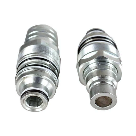 Male & Female Flat Face Coupler Kit 84390117 84390118 for CASE SV185 TV380 SV250 SR130 SV300 SR150 TR270 - KUDUPARTS