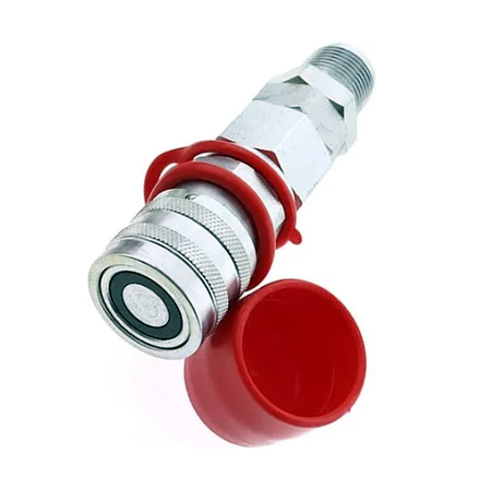 Male & Female Flat Face Coupler Kit AT312876 KV11305 for John Deere 110 210 310 315 320 410 310G 318D 324J 710J - KUDUPARTS