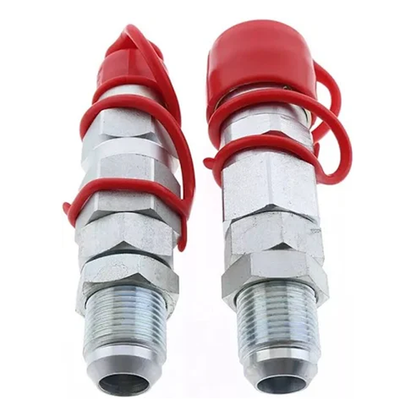 Male & Female Flat Face Coupler Kit AT312876 KV11305 for John Deere 110 210 310 315 320 410 310G 318D 324J 710J