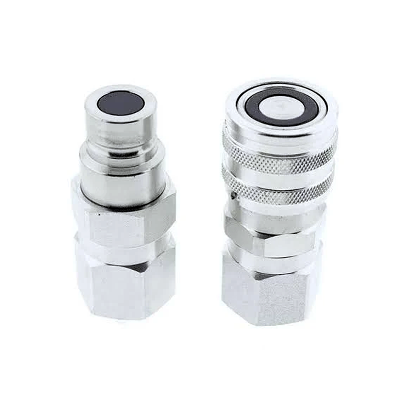 Male & Female Hydraulic Flat Face Quick Coupler Kit 195-6525 195-6526 for Caterpillar CAT - KUDUPARTS