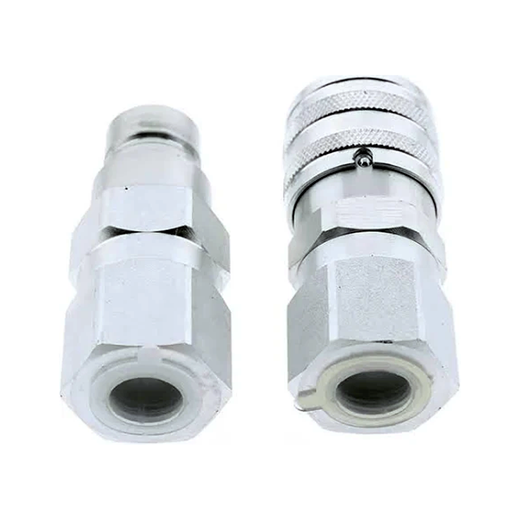 Male & Female Hydraulic Flat Face Quick Coupler Kit 195-6525 195-6526 for Caterpillar CAT - KUDUPARTS